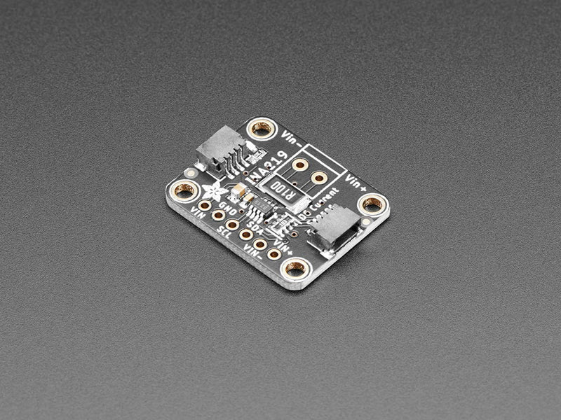 Adafruit Industries INA219 high side DC current sensor breakout module with Stemma QT for measuring up to 26V and 3.2A.