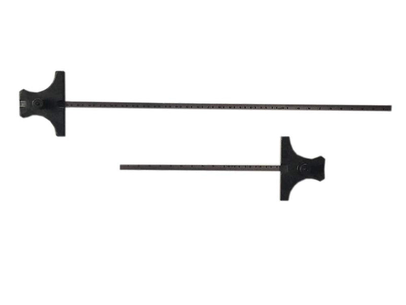 [Australia - AusPower] - Stainless Steel Ruler Engineer's Depth Gauge Metric & Imperial 6" + 12" Ruler (150mm + 300 mm) 