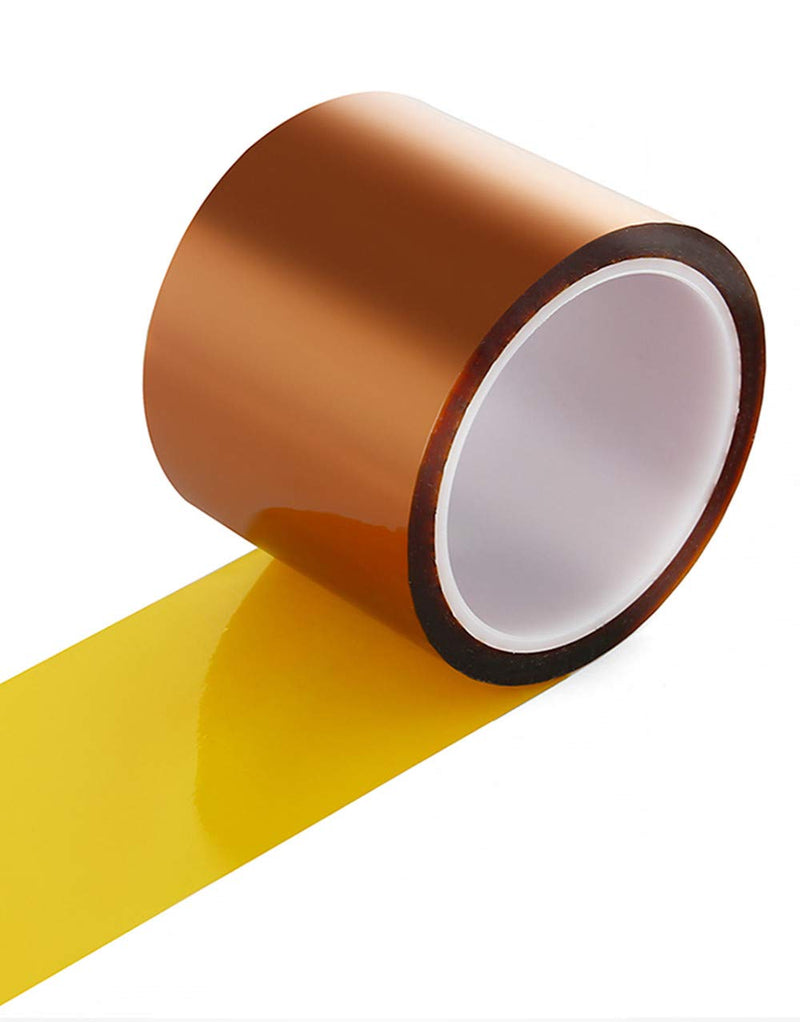 [Australia - AusPower] - High Temp Tape,AIYUNNI(2 inch X 108 FT) Polyimide High Temperature Resistant Tape Silicone Adhesive - for 3D Print Bed,Soldering,Masking etc. 50mm x 33M 