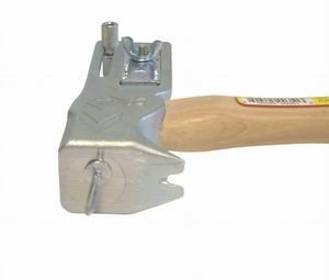 AJC 17oz Magnet Roofing Hatchet with claw hammer design, durable metal handle, and magnetic feature for roofing and carpentry tasks.