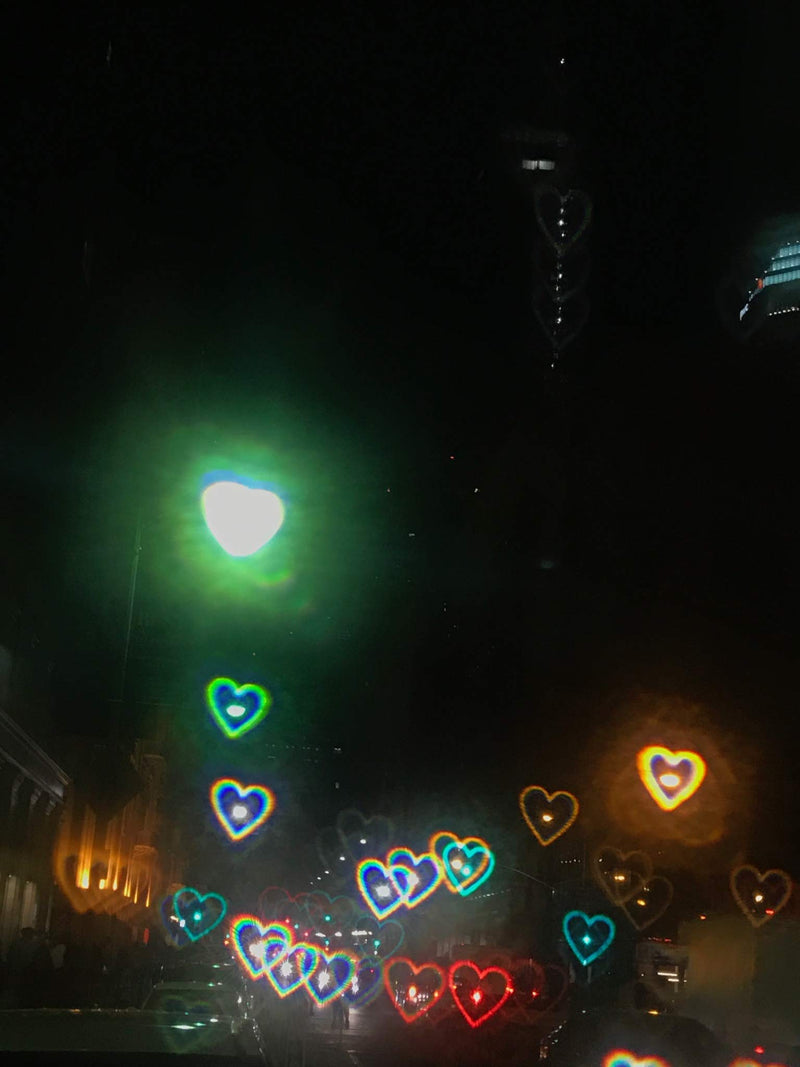 [Australia - AusPower] - Heart Diffraction Glasses - See Hearts - for Raves, Music Festivals, Fireworks, Holiday Lights, and More Black 