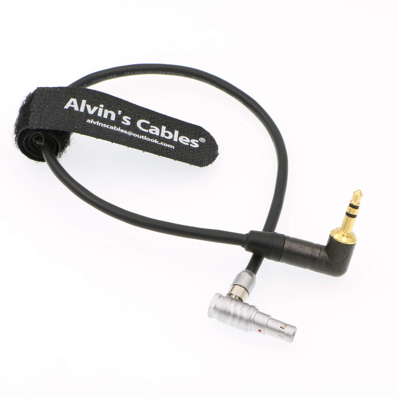 [Australia - AusPower] - Alvin's Cables 5 Pin Right Angle Male to Right Angle 3.5mm TRS Audio Cable for Z CAM E2 Camera 25cm 