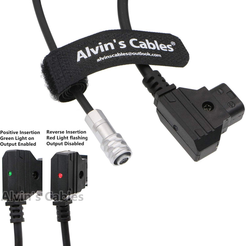[Australia - AusPower] - Alvin's Cables BMPCC 4K to Safe D-Tap Power Cable for Blackmagic Pocket Cinema Camera 4K Gold Mount V-Mount Battery Weipu 2 Pin Female to P-Tap Protective DTap 
