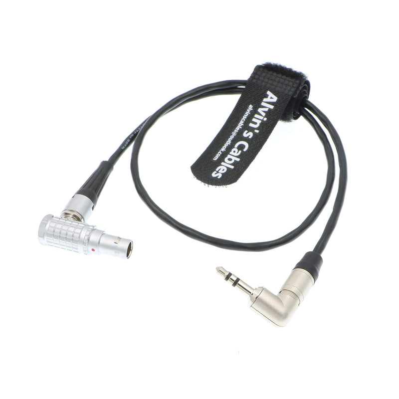 [Australia - AusPower] - Alvin's Cables Timecode Cable for Tentacle Sync Timecode Generator to ARRI Alexa Sound Devices 3.5mm TRS to 5 Pin Cable 50cm| 19.7inches 50cm right angle 5 pin 3.5mm→5 Pin 