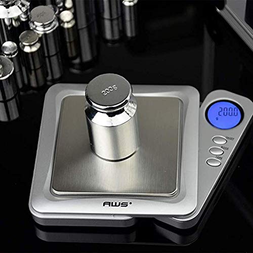 [Australia - AusPower] - American Weigh Scales Calibration Weight for AWS Digital Scale, Carbon Steel, Chrome Finish, 200G (200WGT) 