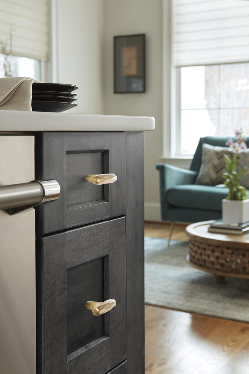 [Australia - AusPower] - Amerock | Cabinet Knob | Champagne Bronze | 2-1/2 inch (64 mm) Length | St. Vincent | 1 Pack | Drawer Knob | Cabinet Hardware 2-1/2 in (64 mm) Length 