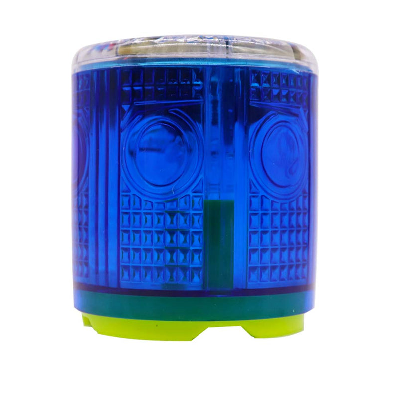 [Australia - AusPower] - Aolyty Solar Strobe Warning Light Strong Magnetic Base Flashing Super Bright 360 Degree Wireless Automatically Turn On Waterproof for Construction Traffic Factory (Blue) Blue 
