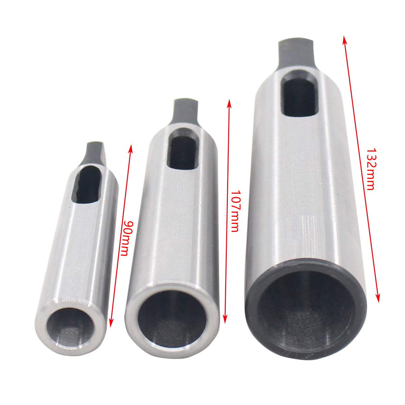 [Australia - AusPower] - ApplianPar Pack of 3 MT1 to MT2, MT2 to MT3, MT3 to MT4 Taper Drill Sleeve Reducing Adapter for Lathe Milling 
