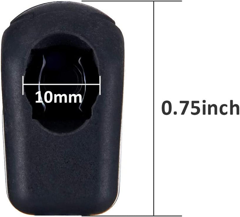 [Australia - AusPower] - ARANA 10MM Ball Socket Nylon Ball End Fittings, with M8 Thread 4pcs Straight Detachable Lift Support Joint Connector 