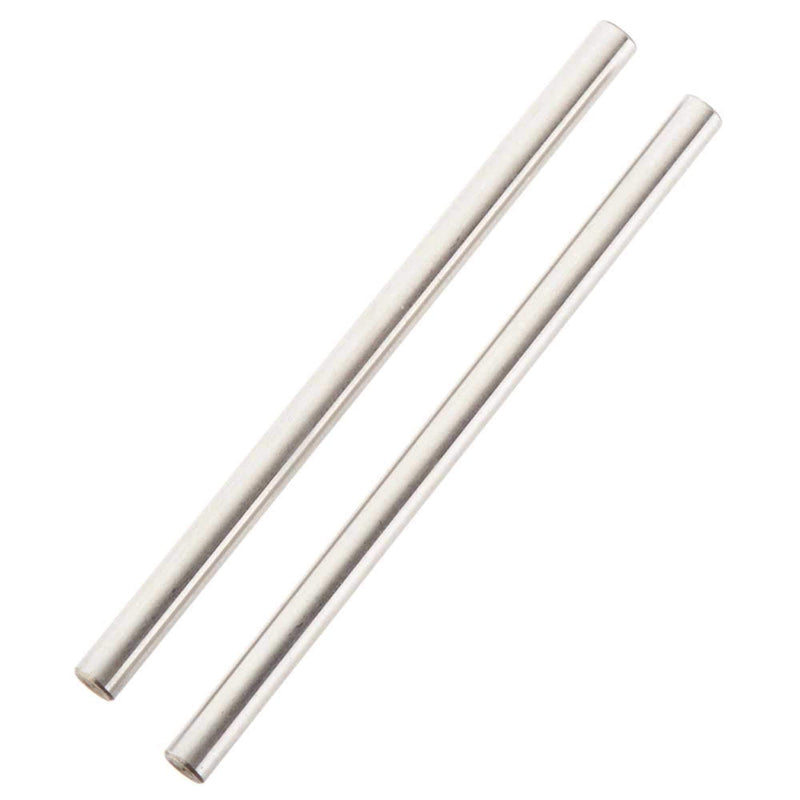 ARRMA AR330381 hinge pin lower 4x67.5mm, set of two, durable metal pins for RC vehicle suspension.