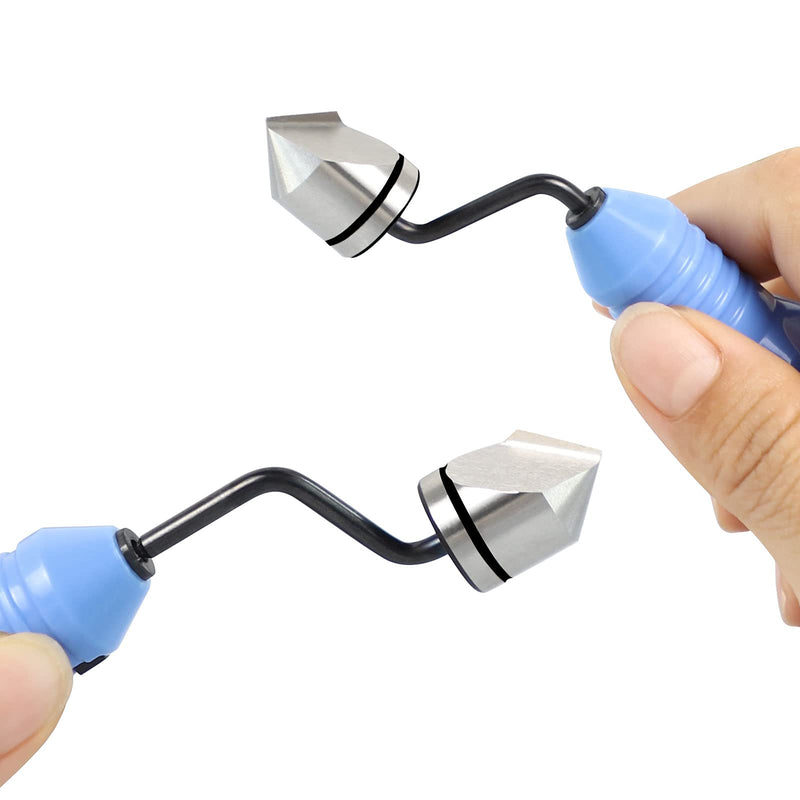 [Australia - AusPower] - Deburring Countersink Tool Set, Askwhy RD16.5-BC1651 Countersink Hand Reamer, Great Burr Remover Hand Tool for Wood, Plastic, Aluminum, Copper and Steel 