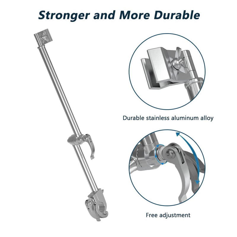 [Australia - AusPower] - Bicycle Umbrella Holder - Foldable Stainless Steel Mount Stand Clamp Accessories for Mobility Scooter, Wheelchair, Stroller A 