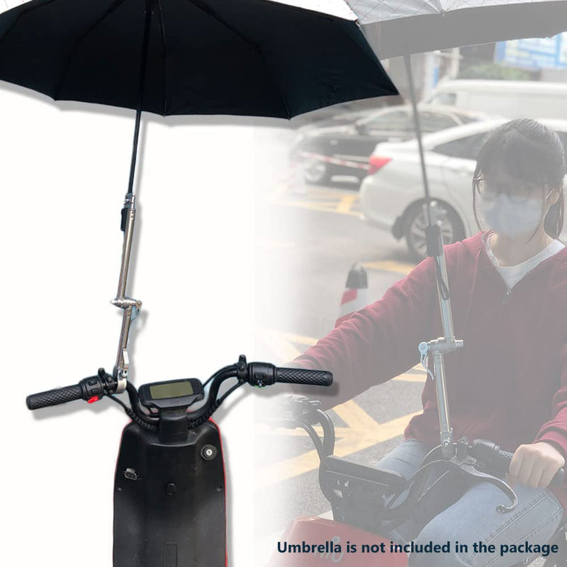 [Australia - AusPower] - Bicycle Umbrella Holder - Foldable Stainless Steel Mount Stand Clamp Accessories for Mobility Scooter, Wheelchair, Stroller A 