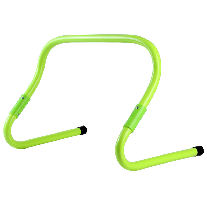 [Australia - AusPower] - HolaHatha Football and Soccer Training Sports Equipment Speed Agility Hurdle 8 to 11.8” Height Adjustable, Easy Storage - Bright Green 