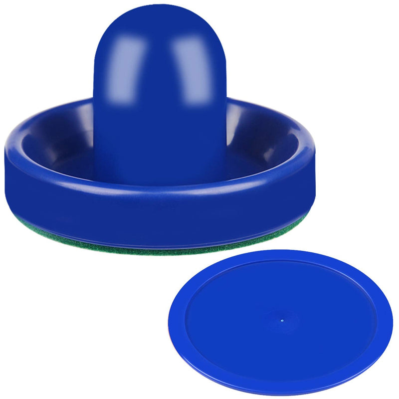 [Australia - AusPower] - ONE250 Air Hockey Pushers and Red Air Hockey Pucks, Goal Handles Paddles Replacement Accessories for Game Tables (4 Striker, 4 Puck Pack) 