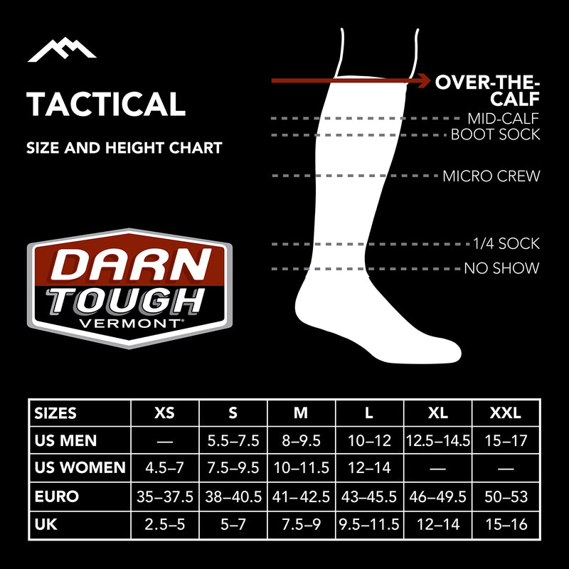 [Australia - AusPower] - Darn Tough Tactical Boot Full Cushion Sock Black Medium 
