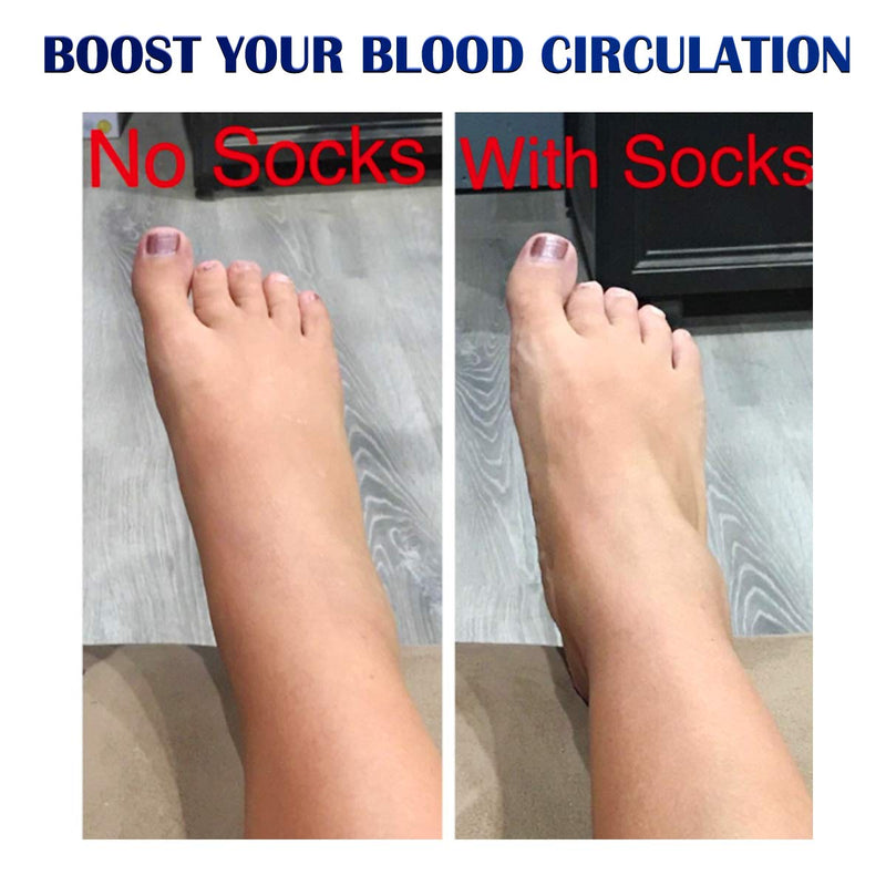 [Australia - AusPower] - Graduated Medical Compression Socks for Women&Men 20-30mmhg Knee High Sock Black2 Small-Medium 