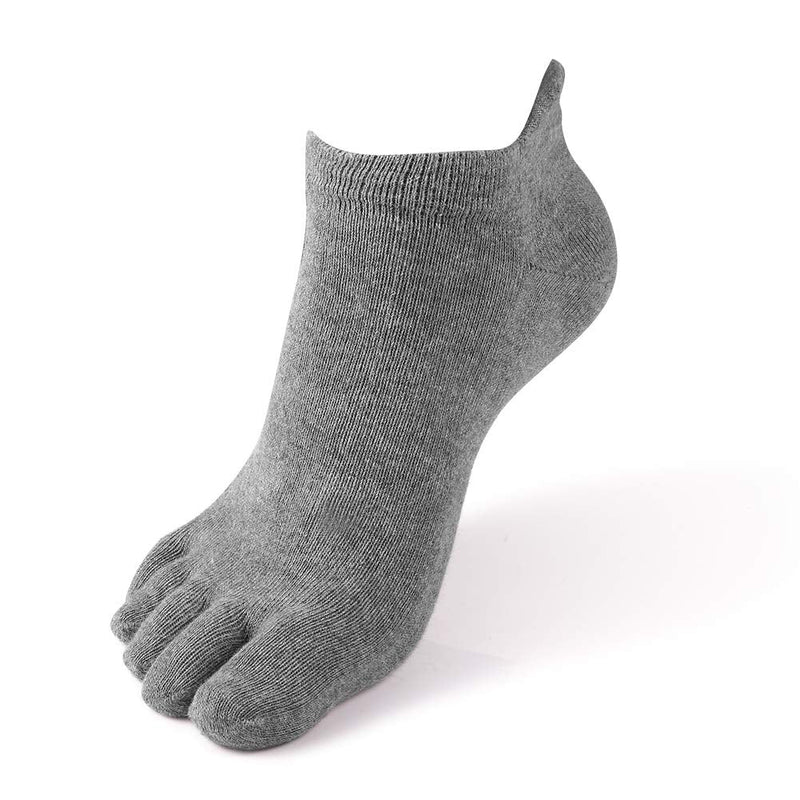 [Australia - AusPower] - Meaiguo Toe Socks No Show Running Five Finger Socks for Men Women 3-4 Pack Multicoloured 5-10 