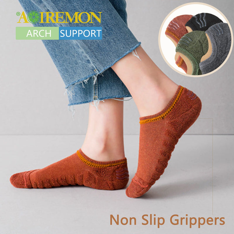 [Australia - AusPower] - No Show Athletic Socks 5-10 Pairs Hiking Running Ankle Socks For Women Cushion Low Cut Socks 10 Pairs -Women 
