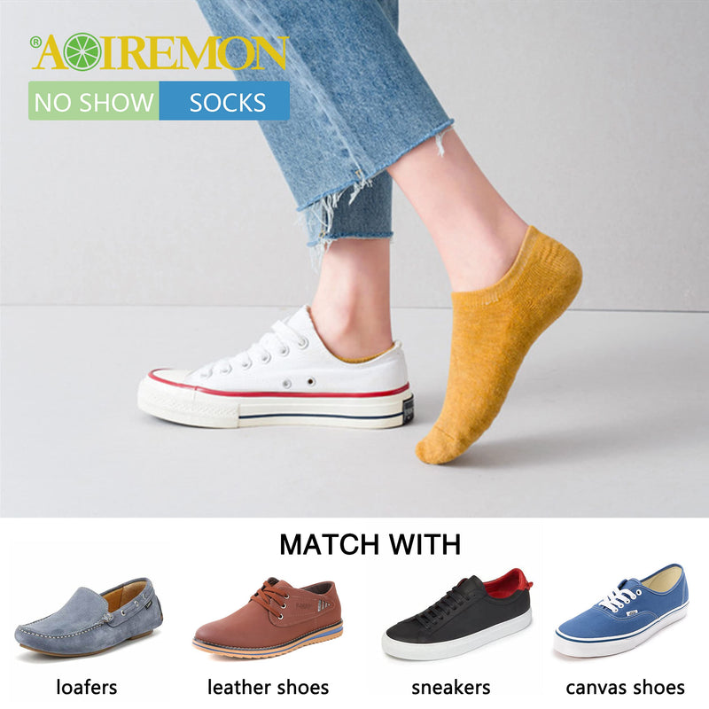 [Australia - AusPower] - No Show Athletic Socks 5-10 Pairs Hiking Running Ankle Socks For Women Cushion Low Cut Socks 10 Pairs -Women 