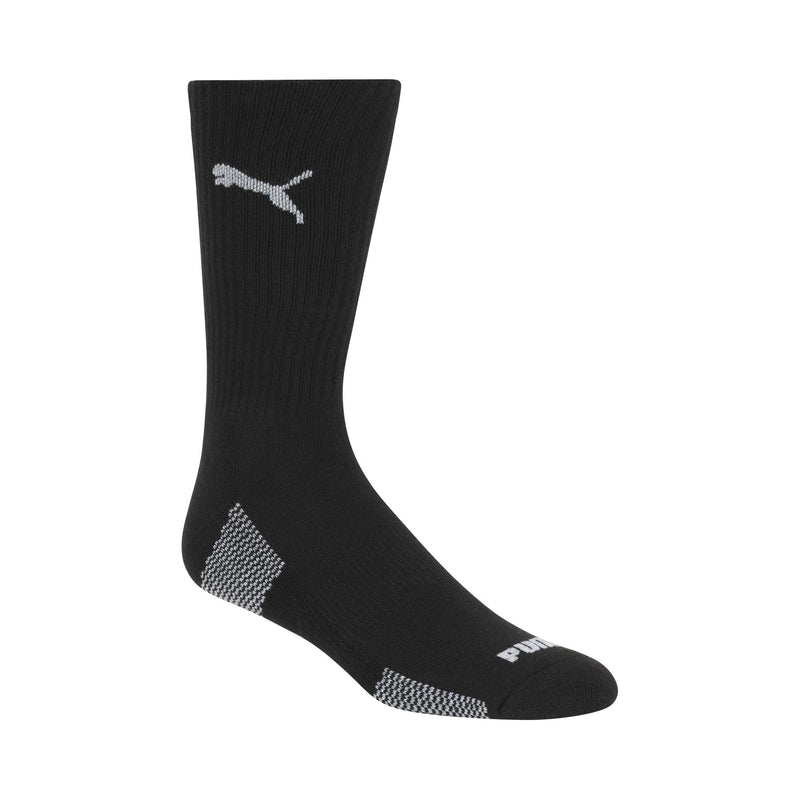 [Australia - AusPower] - PUMA Men's 6 Pack Crew Socks 10-13 Black/Grey 