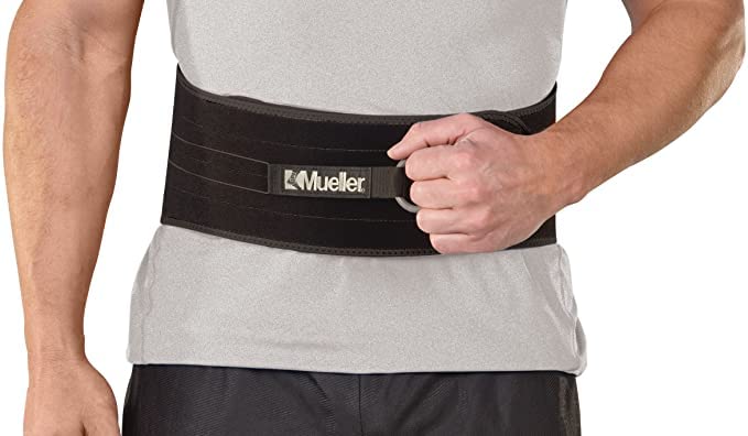 [Australia - AusPower] - Mueller Adjustable Back and Abdominal Support, Black, One Size Original 