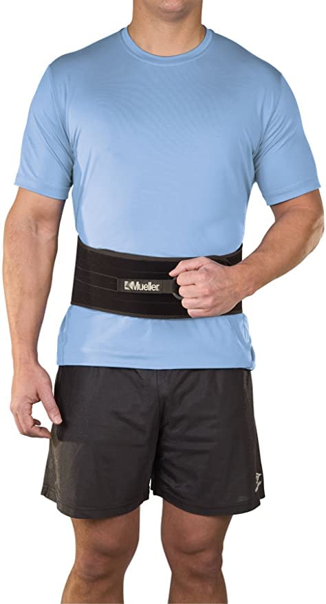 [Australia - AusPower] - Mueller Adjustable Back and Abdominal Support, Black, One Size Original 