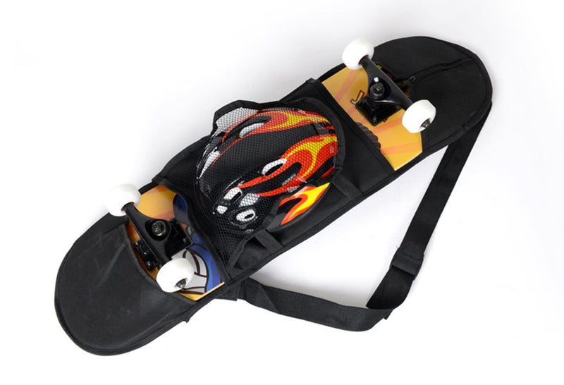 [Australia - AusPower] - Cooplay 32" 8" Black Skateboard Carry Bag Backpack Rucksack Straps with Mesh 
