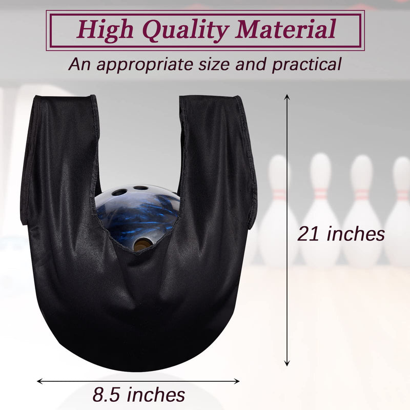 [Australia - AusPower] - 3 Pack Bowling Ball Seesaw Washable Bowling Ball Towel Black Bowling Ball See Saw Giant Bowling Ball Polisher Bowling Polisher Bag for Bowling Ball Cleaning 