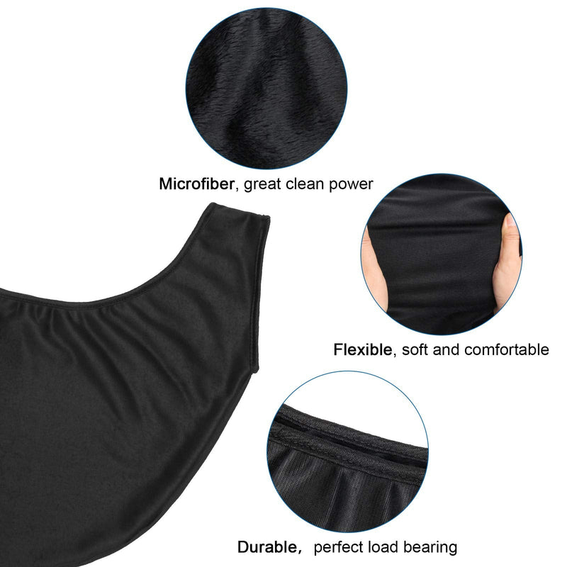 [Australia - AusPower] - COITEK Bowling Seesaw Bag 2 Pack, Bowling Polisher Bag Carrier Ball Cleaner Holder Bag Bowling Cleaner Towel(Black) 