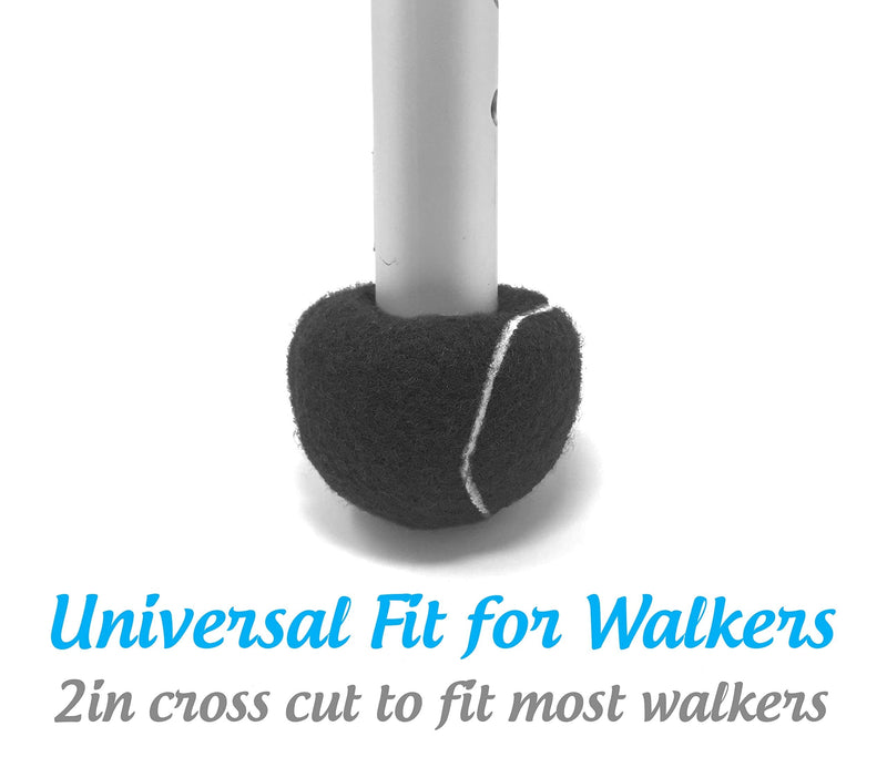 [Australia - AusPower] - Top Glides Precut Walker Tennis Ball Glides (Black) Black 