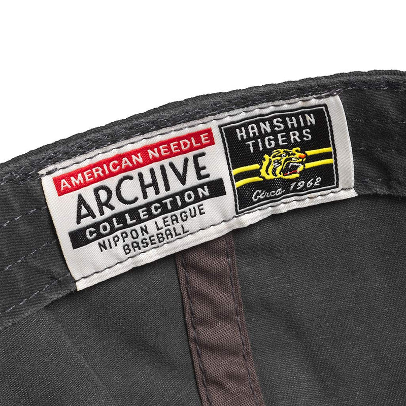 [Australia - AusPower] - AMERICAN NEEDLE Archive Nippon League Hanshin Tigers Baseball Dad Buckle Strap Hat (44740A-HTI-BLK) Black 