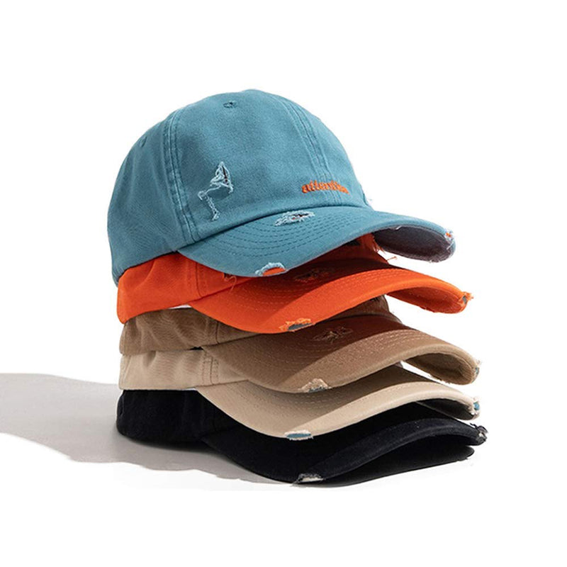 [Australia - AusPower] - Croogo Unstructured Soft Baseball Cap Unisex 6 Panel Low Profile Dad Hat Adjustable Polo Trucker Hat Sun Cap for Daily Wear Bc03-blue 