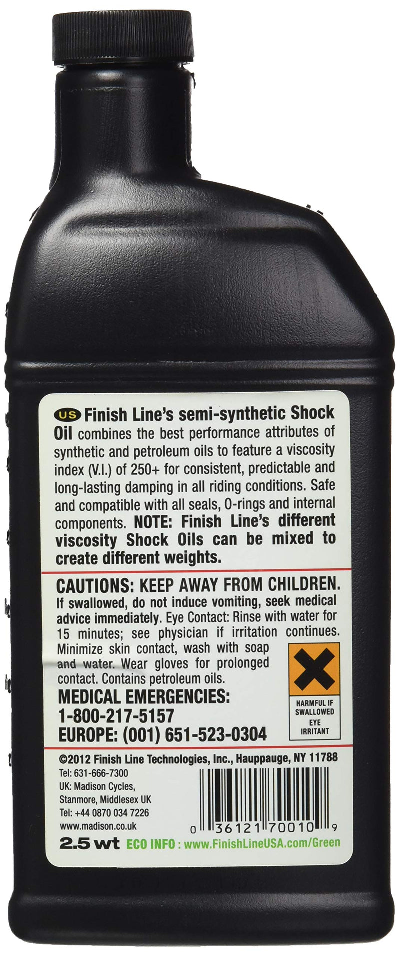 [Australia - AusPower] - Finish Line 7.5wt Suspension Shock Oil 16oz Botle 