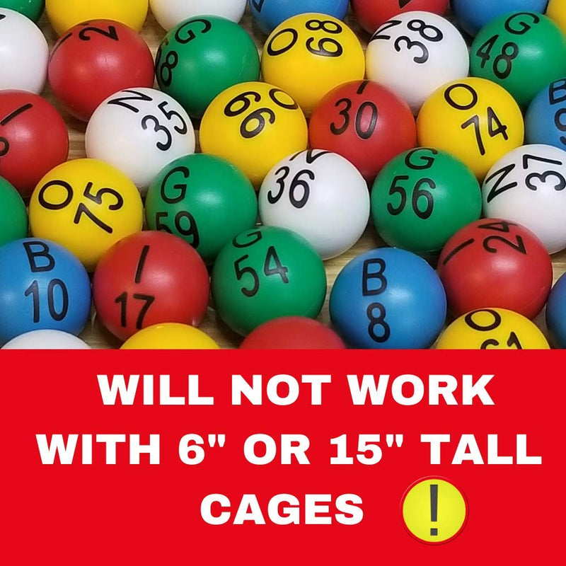 [Australia - AusPower] - MR CHIPS Easy Read 7/8" Bingo Balls with Fade and Scratch Resistant Large Numbers and Large Letters That Will Never Rub Off 
