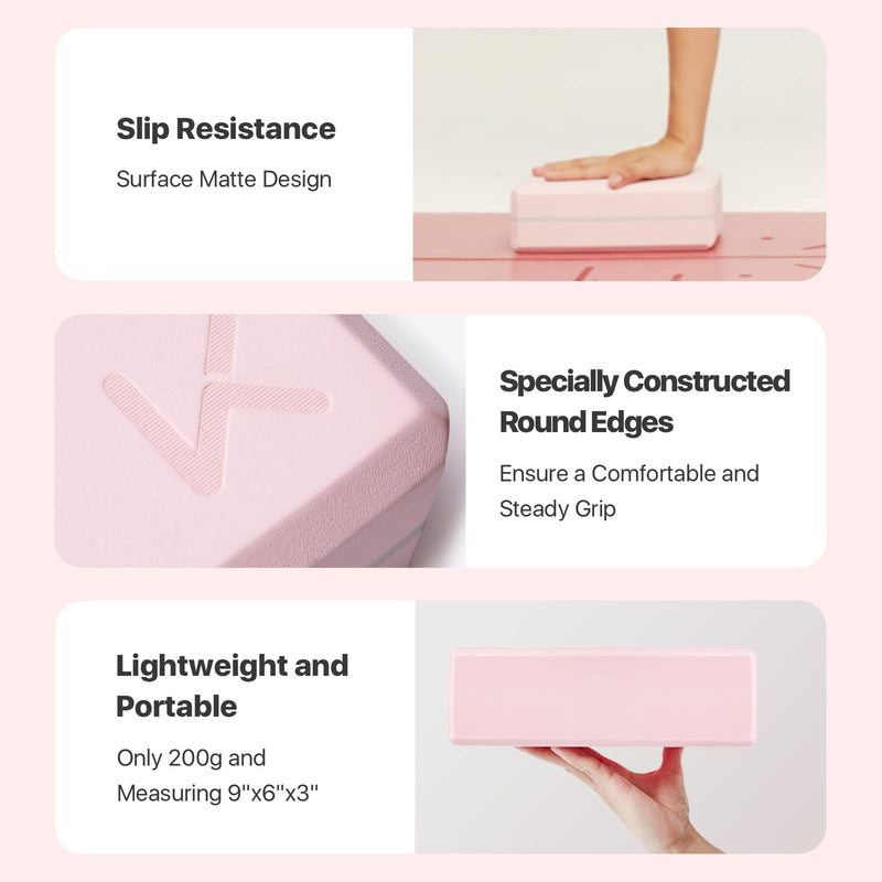 [Australia - AusPower] - KEEP Yoga Block, High Density EVA Foam Blocks for Yoga, Pilates, Meditation , Aid Balance, Support and Deepen Poses - Non-Slip Lightweight Durable 