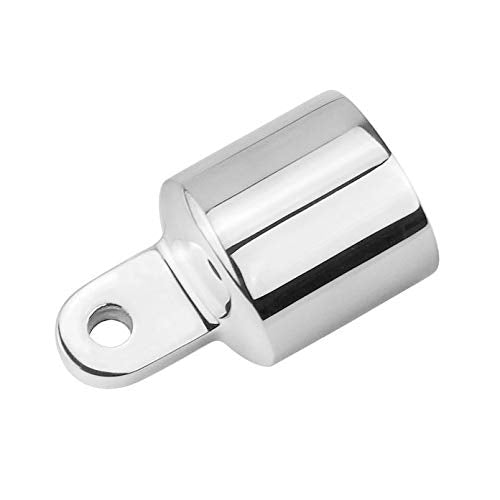 [Australia - AusPower] - Amadget 2 PCS 3/4'' Bimini Top Caps Tube Canopy Hardware, Eye End Top Fitting Marine 316 Stainless Steel, Fits 3/4" OD Round Tubing 