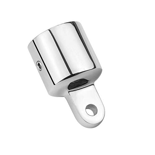 [Australia - AusPower] - Amadget 2 PCS 3/4'' Bimini Top Caps Tube Canopy Hardware, Eye End Top Fitting Marine 316 Stainless Steel, Fits 3/4" OD Round Tubing 