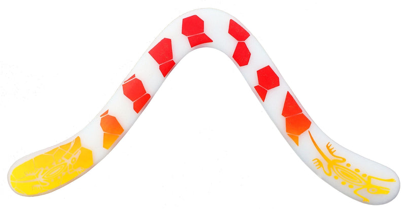 [Australia - AusPower] - Technic Gecko Decorated Boomerang - Fantastic Beginner Boomerang for Ages Above 8 Years Old. 