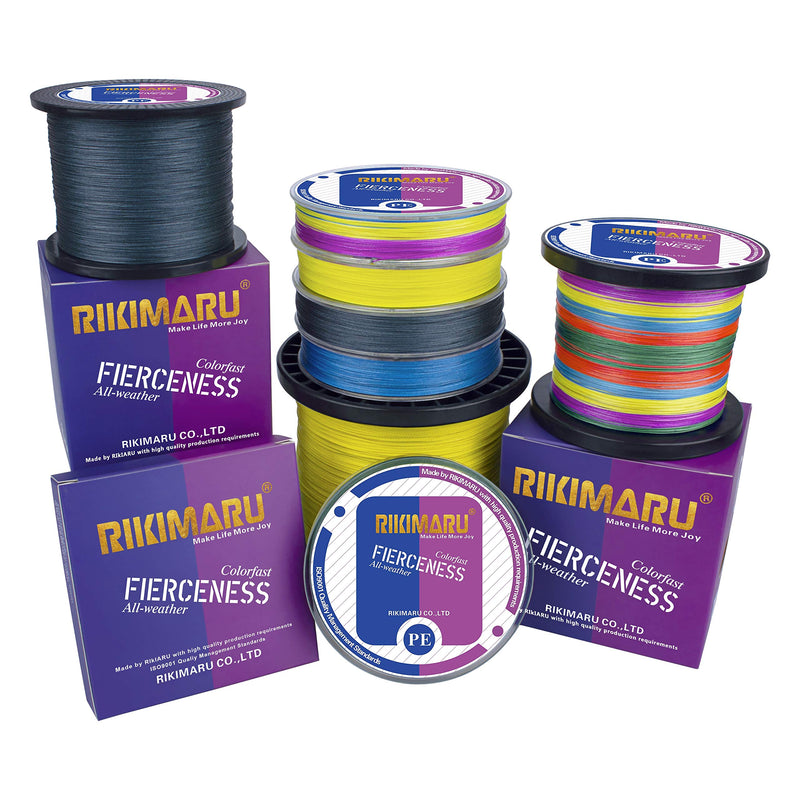 [Australia - AusPower] - RIKIMARU Braided Fishing Line Abrasion Resistant Superline Zero Stretch&Low Memory Extra Thin Diameter 327-1094 Yds, 4-180LB Dark Gray 327 Yds/0.05mm/4LB 