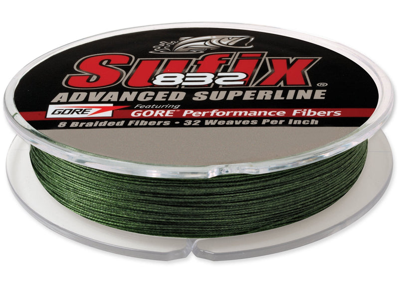 [Australia - AusPower] - Sufix 832 Advanced Superline Braid -300 yards Low Vis Green 6 lbs 