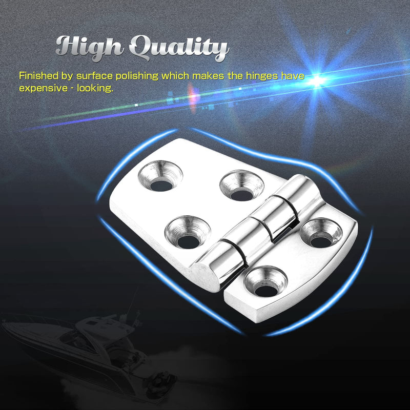 [Australia - AusPower] - AMYSPORTS Hardware Mount Door Hinge Stainless Heavy Duty Boat Hinge Steel Cabinet Deck Stainless Hinge Marine Garage SUS316 