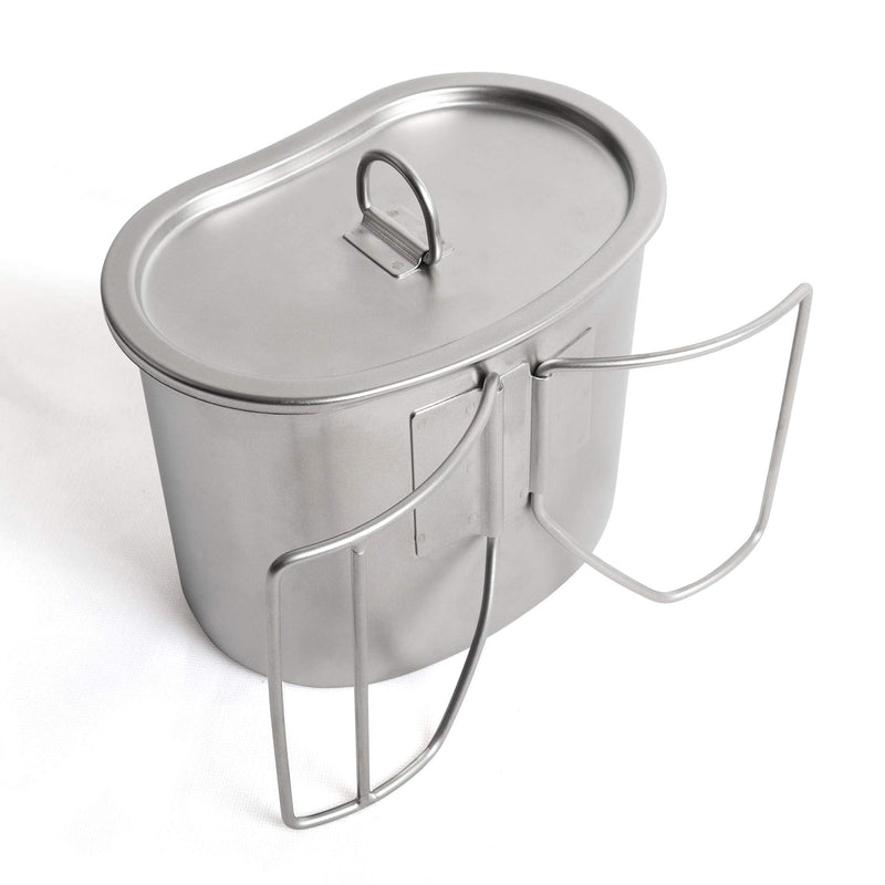 [Australia - AusPower] - Goetland GI Style Stainless Steel US Army Canteen Cup 0.85QT with Lid 