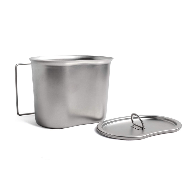 [Australia - AusPower] - Goetland GI Style Stainless Steel US Army Canteen Cup 0.85QT with Lid 