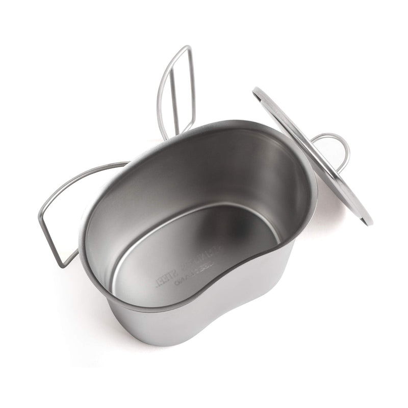 [Australia - AusPower] - Goetland GI Style Stainless Steel US Army Canteen Cup 0.85QT with Lid 