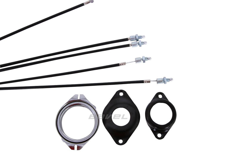 [Australia - AusPower] - BMX Bike Gyro Brake Cables Front + Rear (Upper + Lower) Spinner Rotor Set Kit 