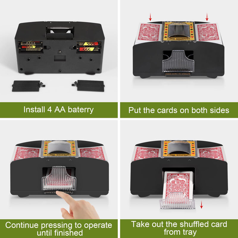 [Australia - AusPower] - FEIERYA Automatic Card Shuffler,Playing Card Shuffler Electric for Poker UNO Card Game 