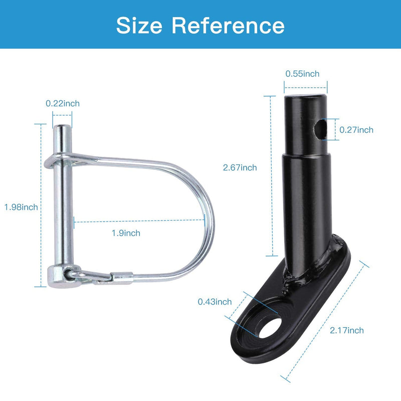 [Australia - AusPower] - QKURT 2 Pack Bike Trailer Coupler, Bicycle Trailer Hitch Connector Attachment for Child, Pet, Cargo Bike Trailers 