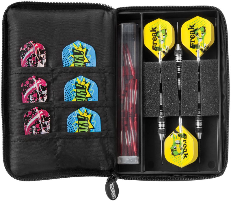 [Australia - AusPower] - VIPER Casemaster Select Nylon Steel and Soft Tip Dart and Accessory Case, Holds 3 Darts, Foam Cushion Allows Flights to be Stored Open Without Being Crushed 