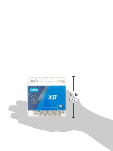 [Australia - AusPower] - KMC X8.99/X8 Bicycle Chain (1/2 x 3/32-Inch, 116L, Silver) 1 